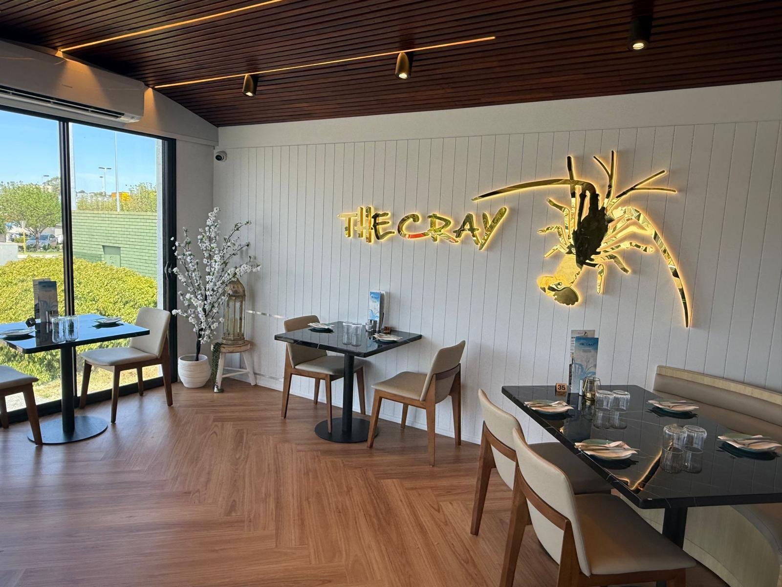 Elegant wedding and event dining atmosphere at The Cray Seafood & Grill Innaloo