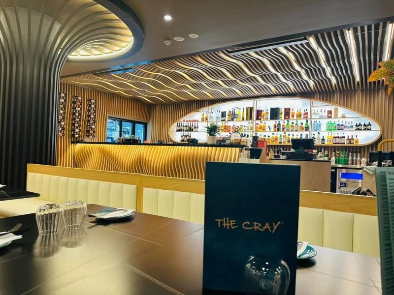 Birthday celebration setting at The Cray Seafood & Grill Mandurah