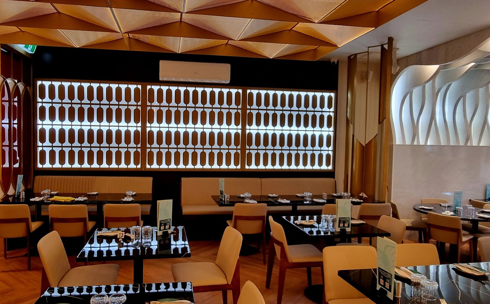 Corporate event dining setting at The Cray Seafood & Grill Essendon
